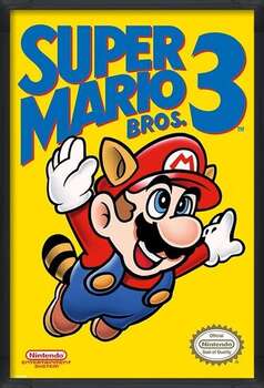 Poster înrămat Super Mario Bros. 3 - NES Cover