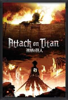 Poster înrămat Attack on Titan (Shingeki no kyojin) - Key Art