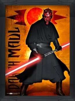 Poster înrămat STAR WARS - darth maul