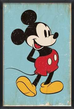 Poster înrămat Mickey Mouse - Retro